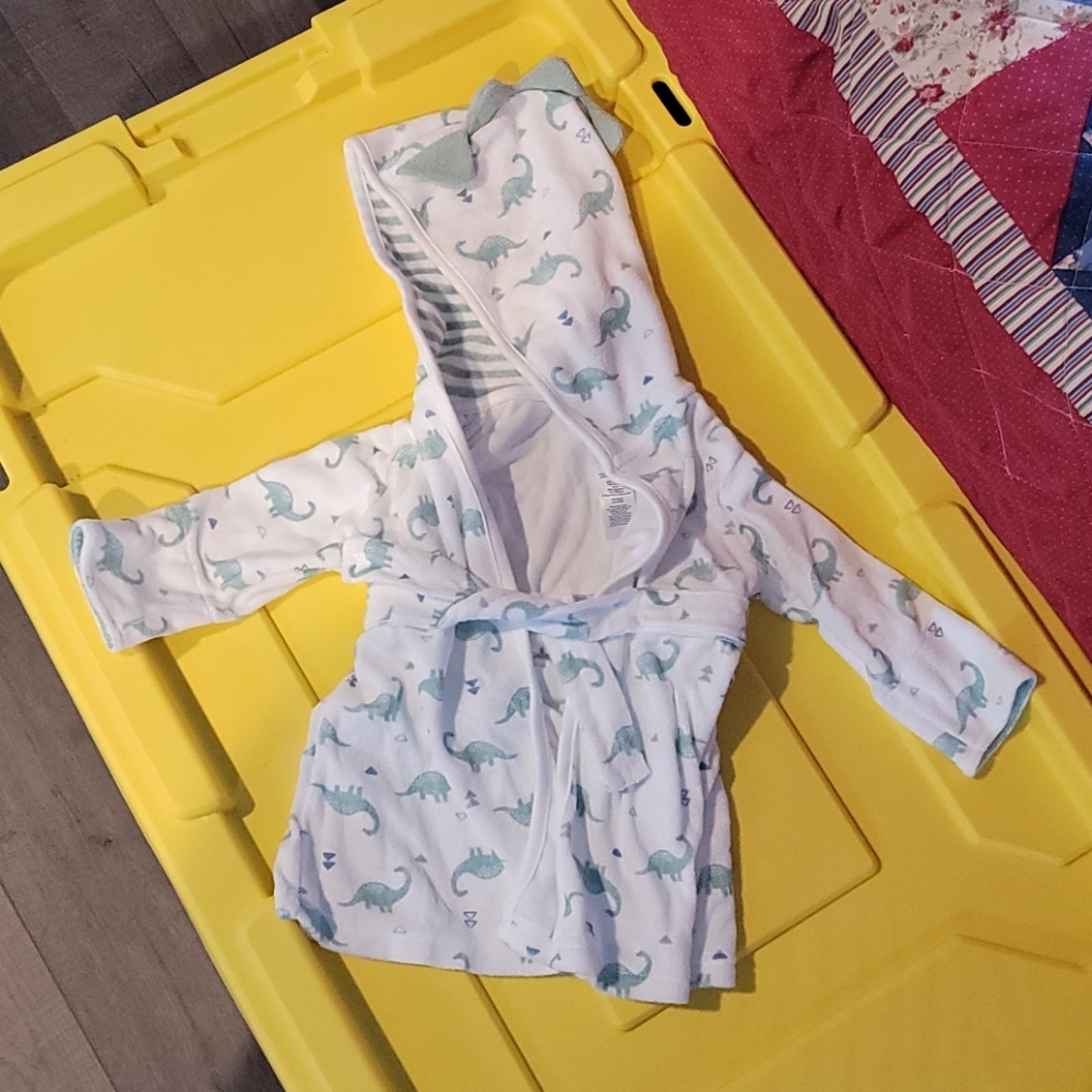 Boys dinosaur robe